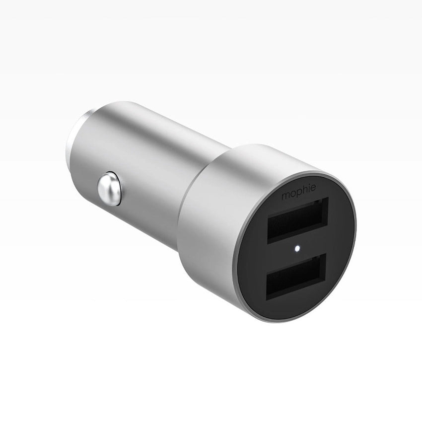 Chargeur de voiture dual USB-A MOPHIE 24W Gris