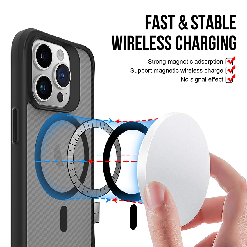 Coque Magsafe en fibre de carbone