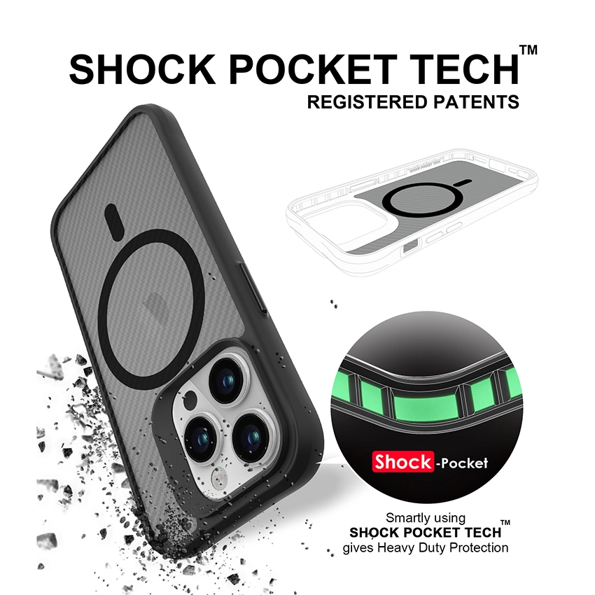 Coque Magsafe en fibre de carbone