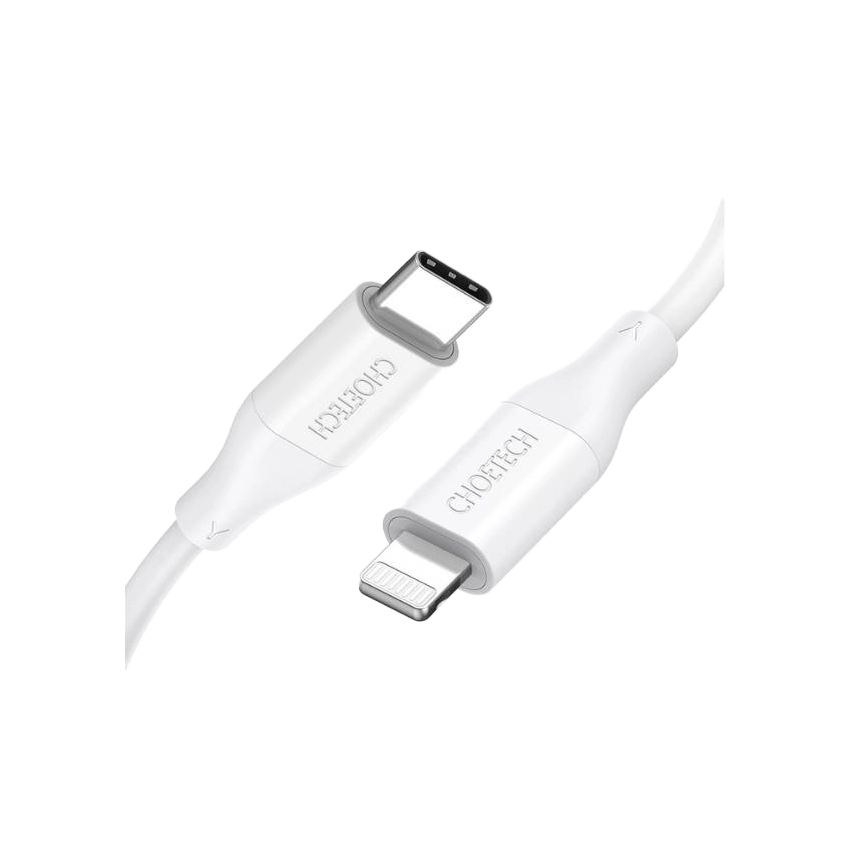 Câble Choetech USB MFI Type-C vers Lightning 1,2 m Blanc