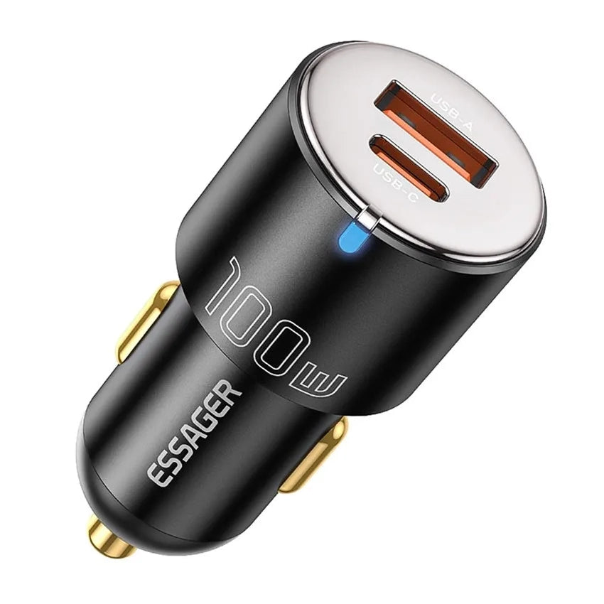 Chargeur de voiture Essager 100W Type C & USB