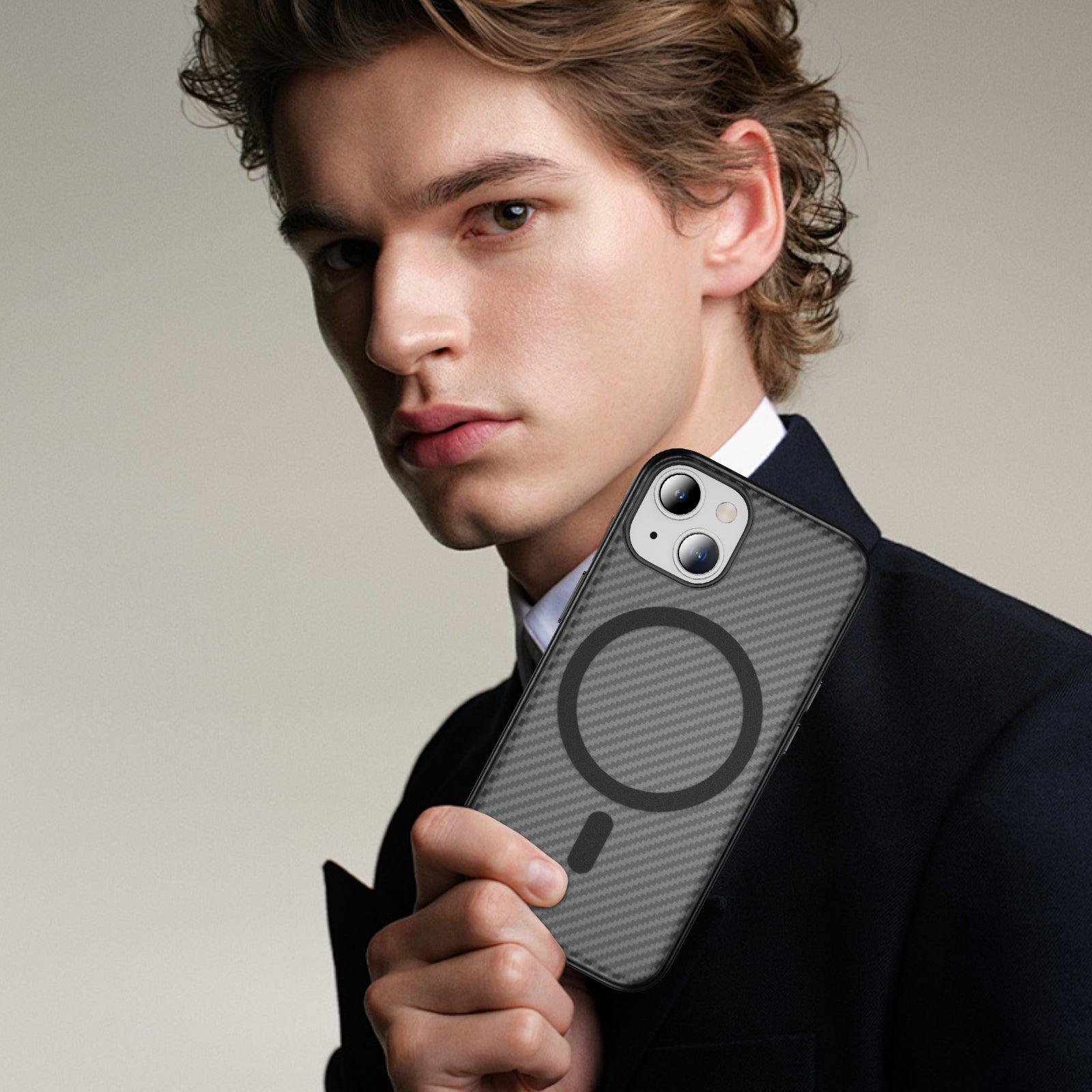 Fulcrum-Carbon Fiber-Magsafe Case iPhone 13/ 14