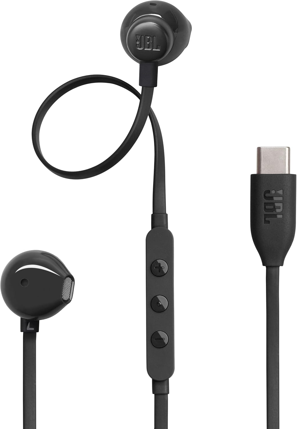 JBL Tune 305C USB-C wired earphones- BLACK