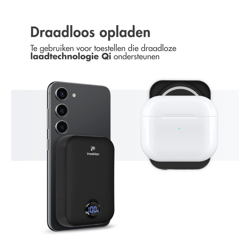 iMoshion Batterie Externe Magnétique avec Affichage LED 10 000 mAh