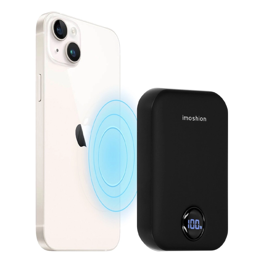 iMoshion Batterie Externe Magnétique avec Affichage LED 10 000 mAh