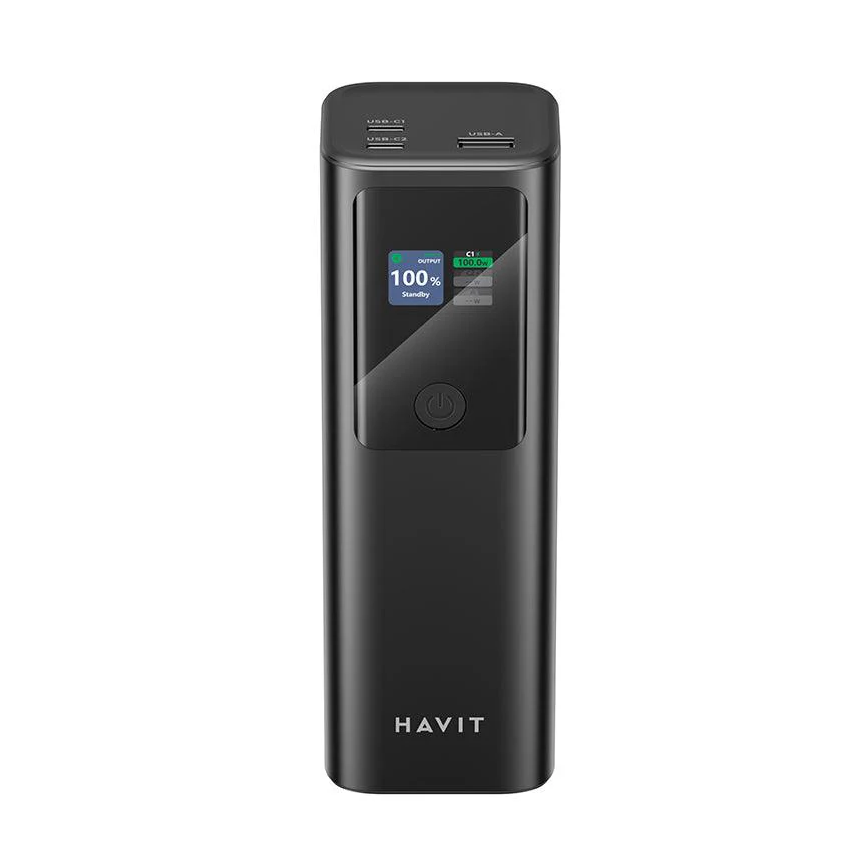 HAVIT Power Bank 27000MAh Smart display   PB50 Black