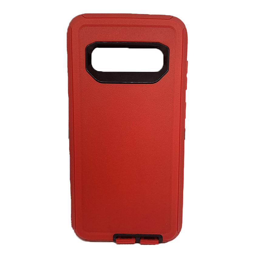 Generic Samsung S10 Plus Defender Case-black:red- Fonez-Keywords : MacBook - Fonez.ie - laptop- Tablet - Sim free - Unlock - Phones - iphone - android - macbook pro - apple macbook- fonez -samsung - samsung book-sale - best price - deal