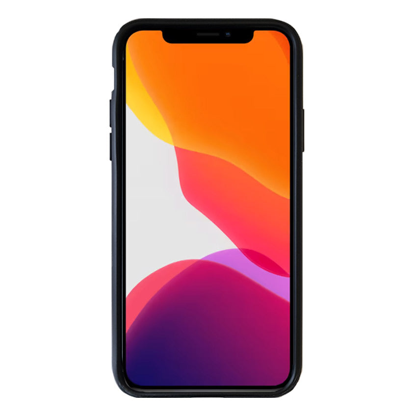 MoShadow Case for iPhone X/XS Black Back View With phone